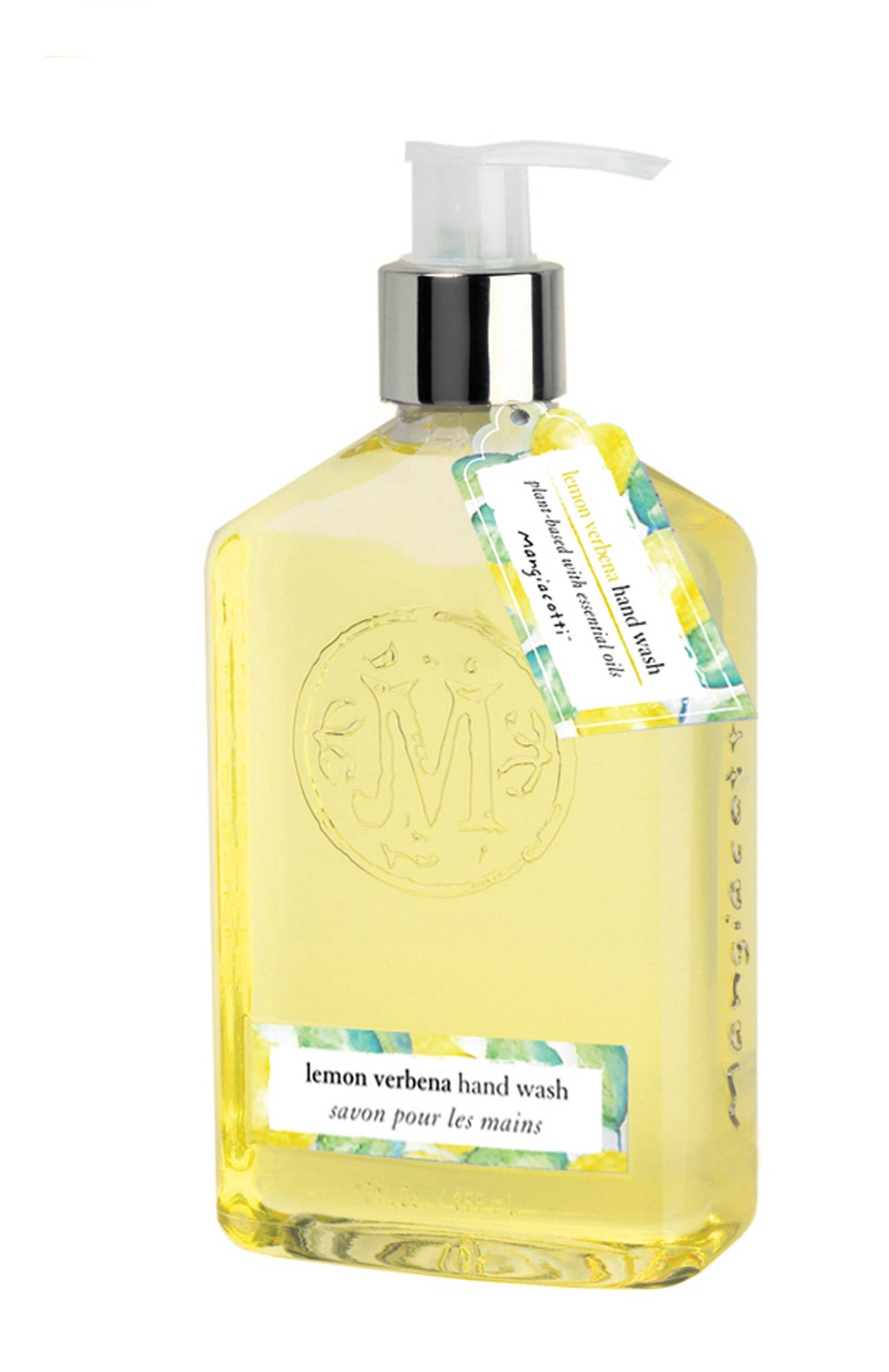 Lemon Verbena Hand Wash by Mangiacotti, 12oz Embossed bottle