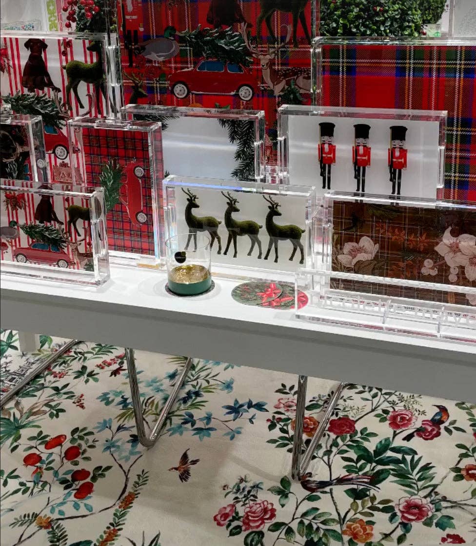 Arcylic Tray - Ultimate Christmas Plaid - 12.25" x 7.75"