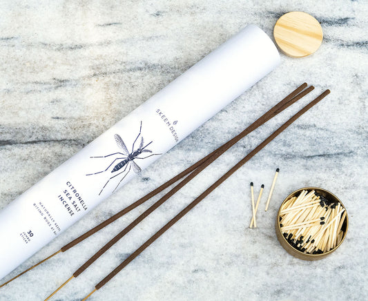 Jumbo Citronella Incense - Sea Salt