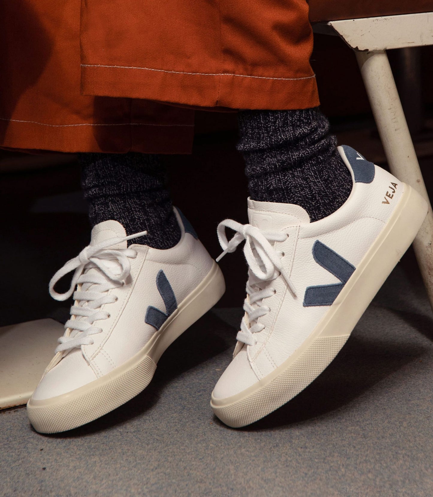 Campo Sneaker - Chromefree Leather - White/California