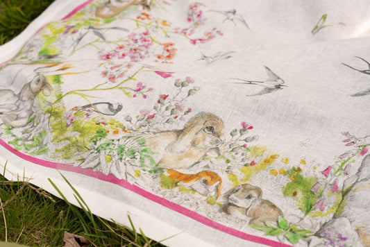 Remi Linen Tablecloth - 67"x106"/5.5'x8.8'