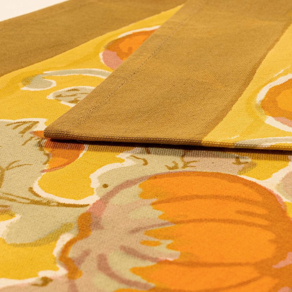 Table Runner - Pumpkin Orange/Mustard - 16" x 72"