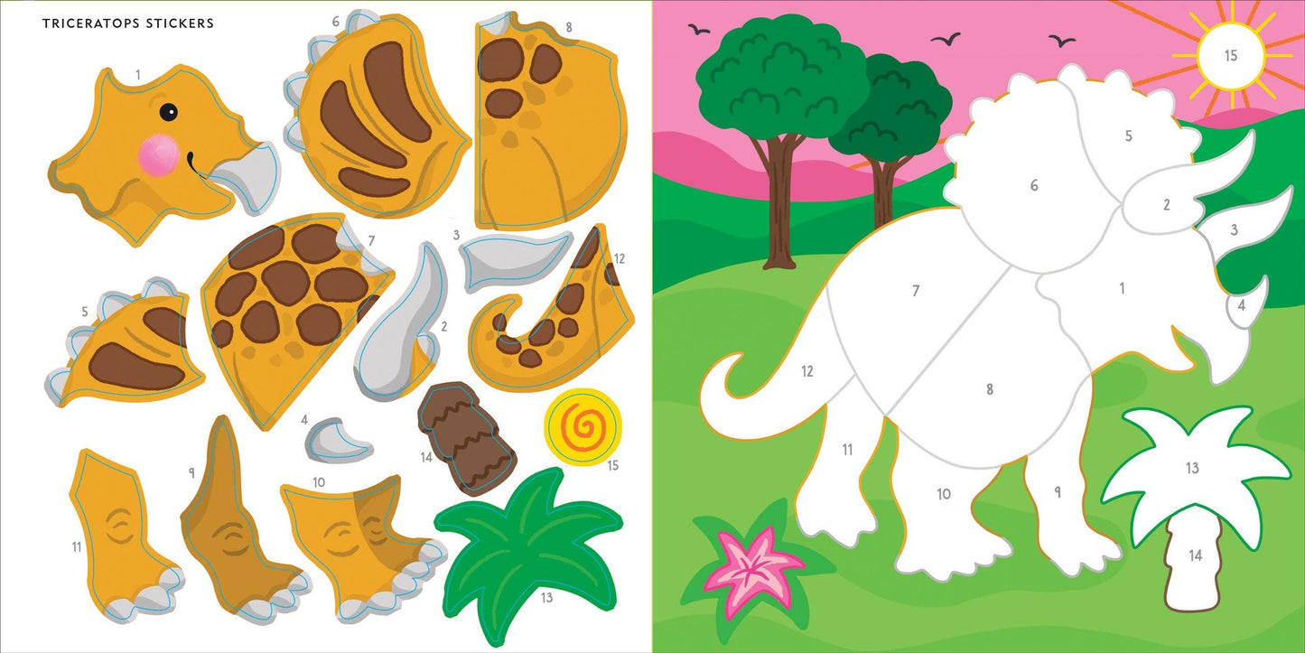 Dinosaurs First Color by Sticker Book