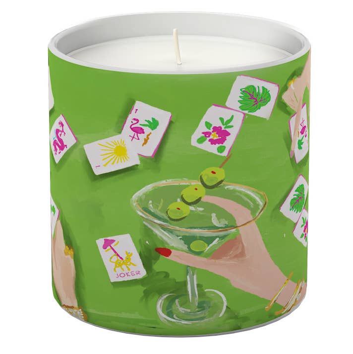 Bams Club Mahjong Candle By Rebecca Illustrated