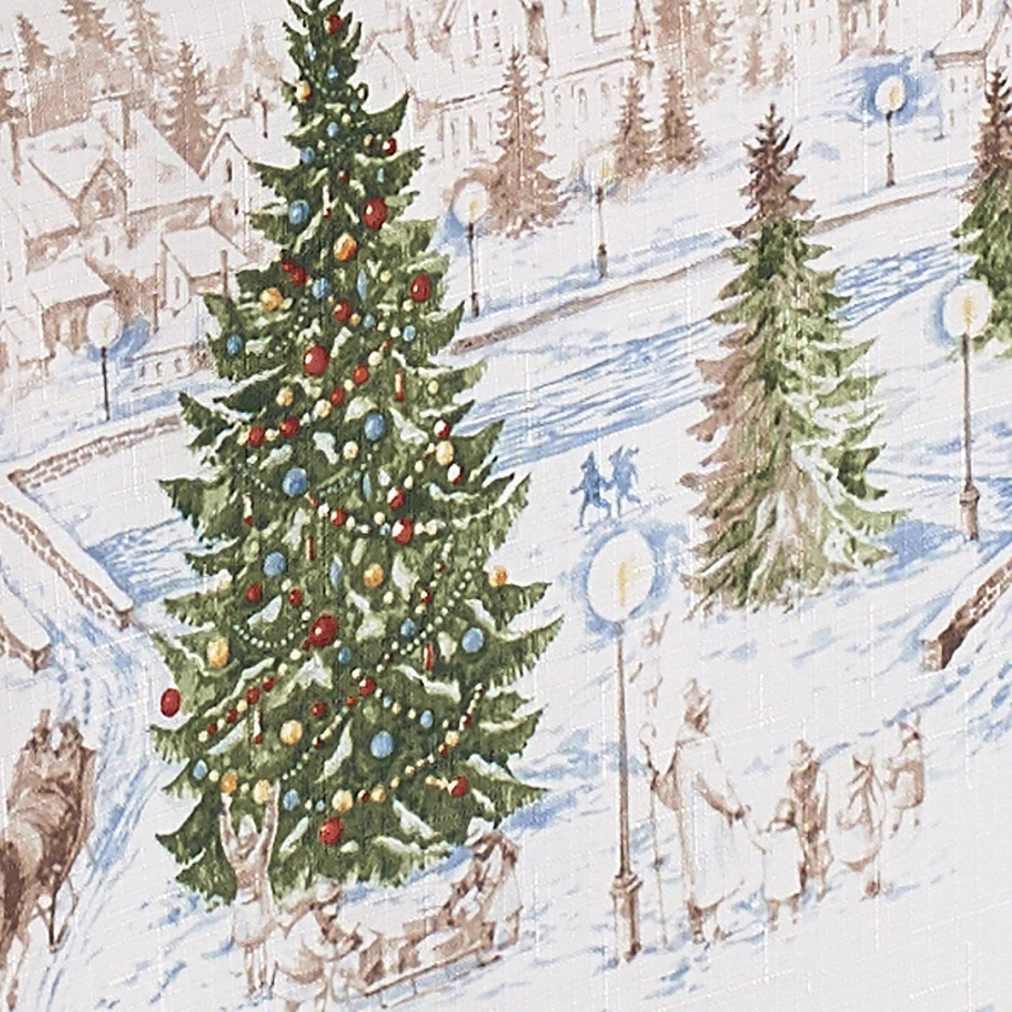 Santa’s Snowy Sleighride Christmas Table Runner - 13"x70"