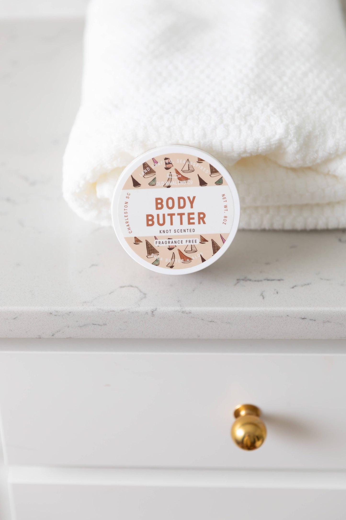 2oz Travel Size Knot Scented (Fragrance Free) Body Butter