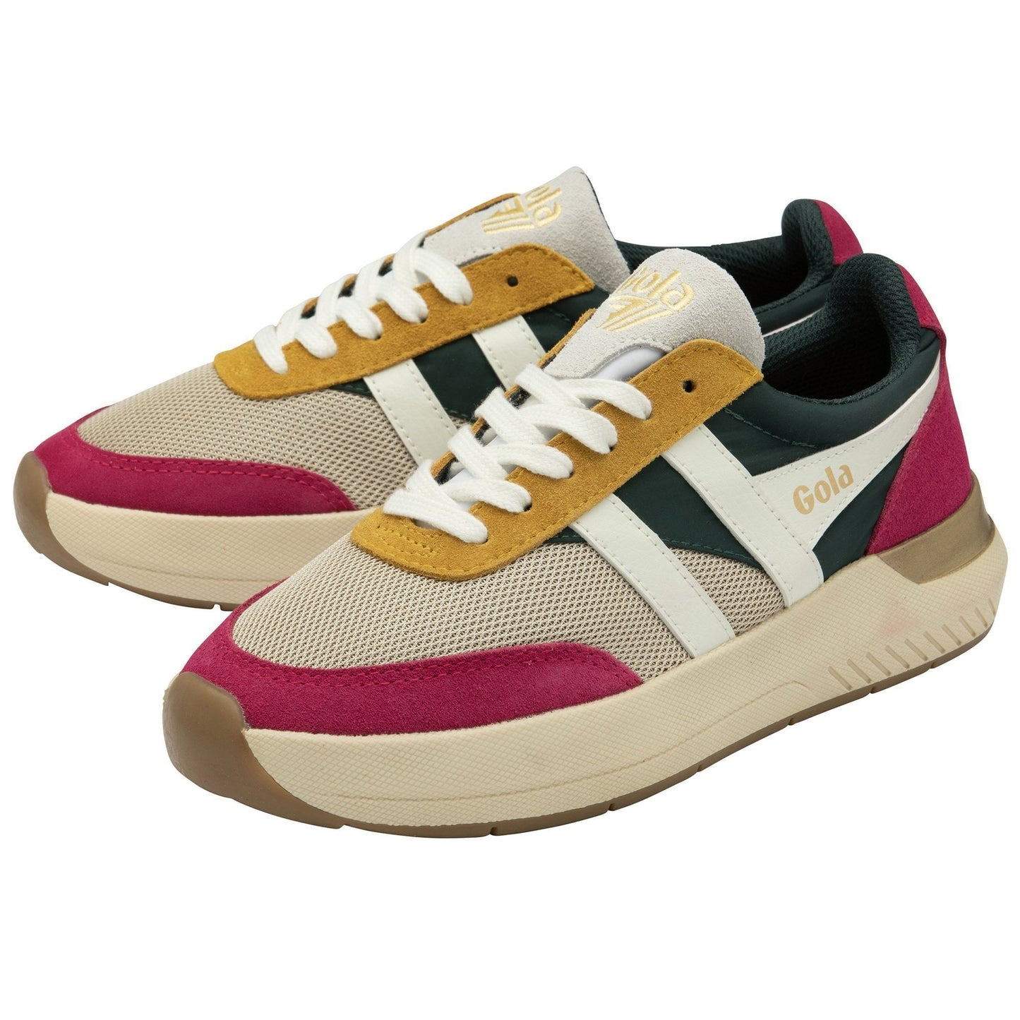 Gola Raven - Wheat/Evergreen/Fuchsia