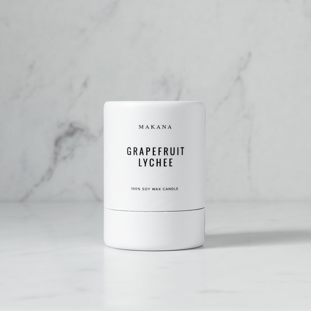 3oz Grapefruit Lychee Soy Wax Candle
