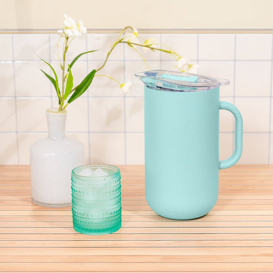 Vacuum-Insulated Stainless Steel Pitcher - Blue Lemonade - 2L