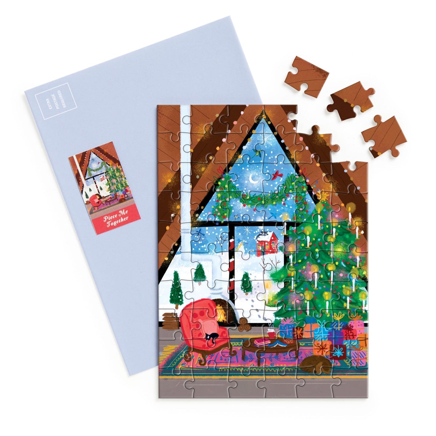 60pc Greeting Card Puzzle - Joy Laforme Cozy Cabin
