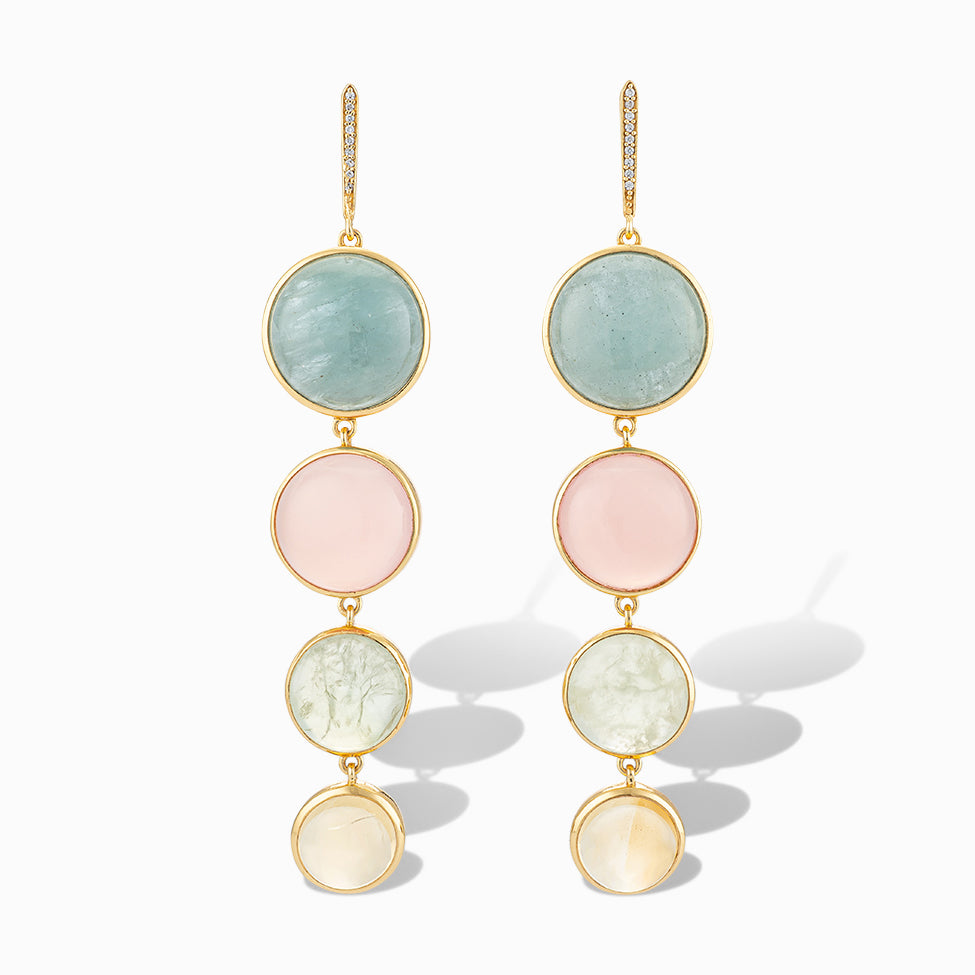 Happy Drop Earrings in Cotton Candy