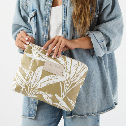 Mid Pouch - Ti Leaf - Latte