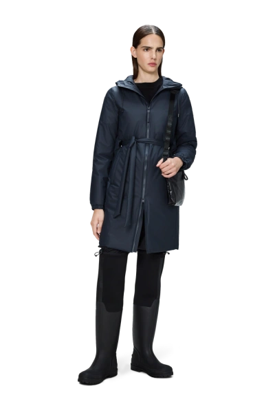 Lohja Long Insulated Curve Jacket W3T2 - Navy