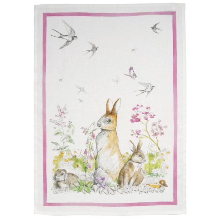 Remi Rosa Linen Kitchen Towel - 50x70cm