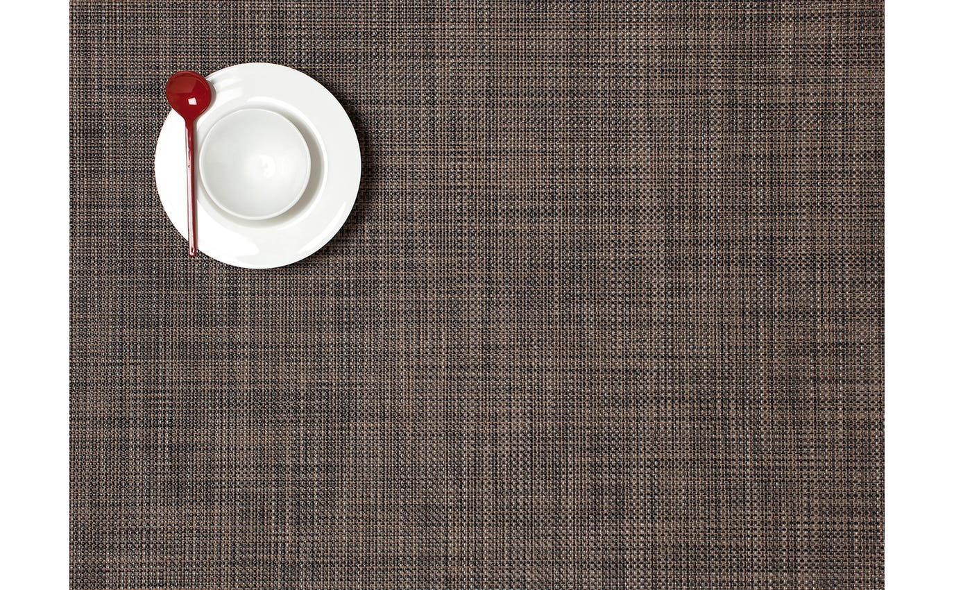 Chilewich - Mini Basketweave Placemat - Dark Walnut