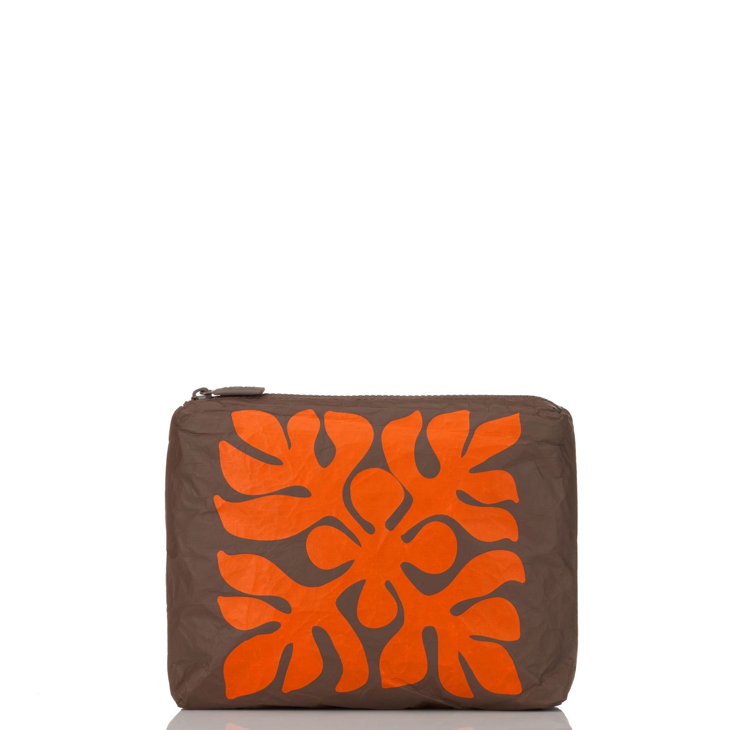 Small Pouch - Applique - Zest on Coconut