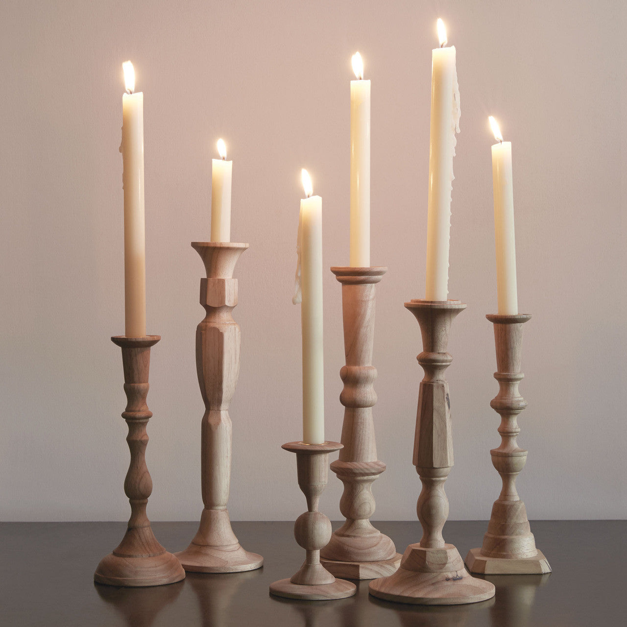 Georgian Candlestick No. 2, Plantation Hardwood