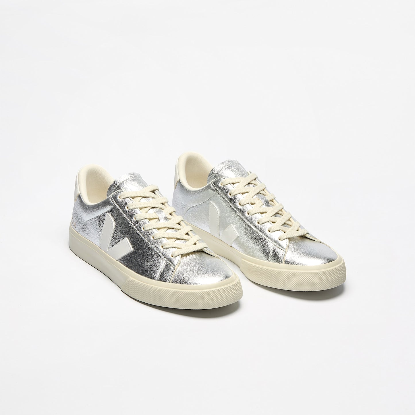 Campo Sneaker - Chromefree Leather - Silver/White