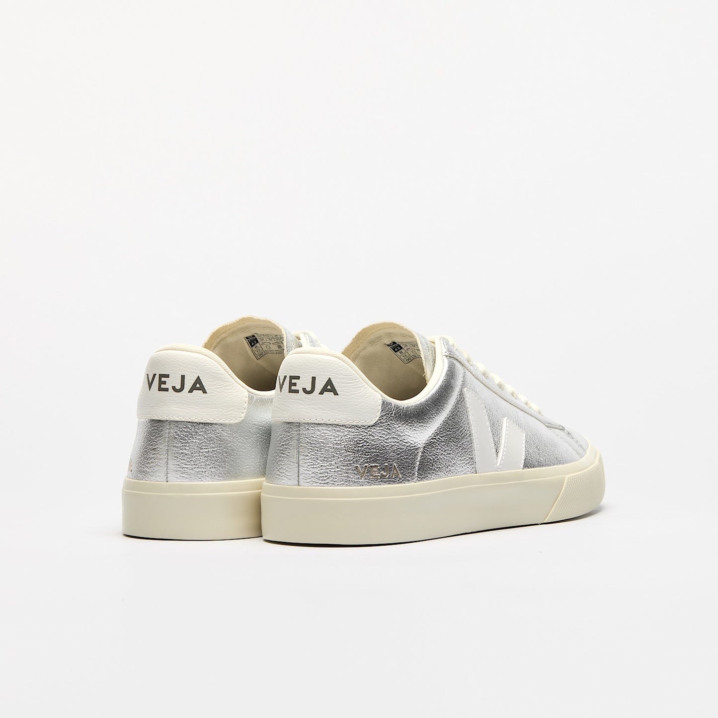 Campo Sneaker - Chromefree Leather - Silver/White