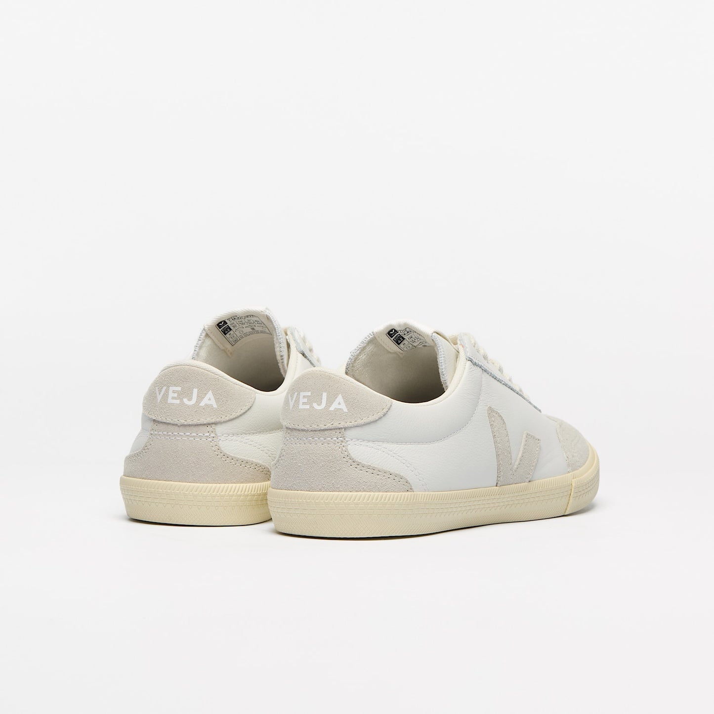 Volley Leather Sneaker - White Natural