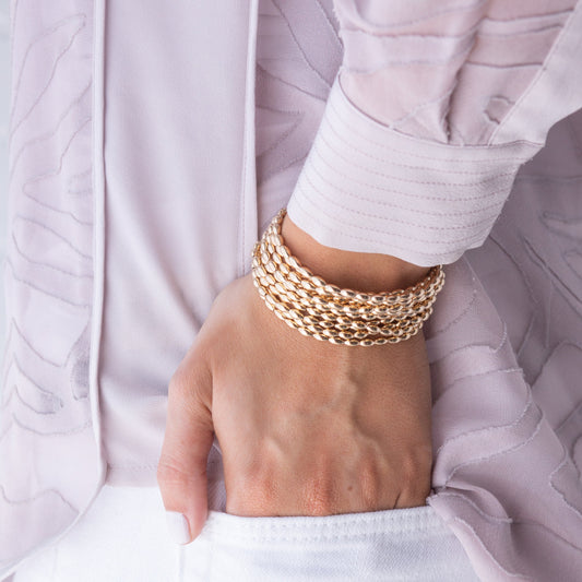 Harmony Small Gold Bead Bracelet