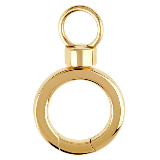 14k Yellow Gold Round Swivel Hinge