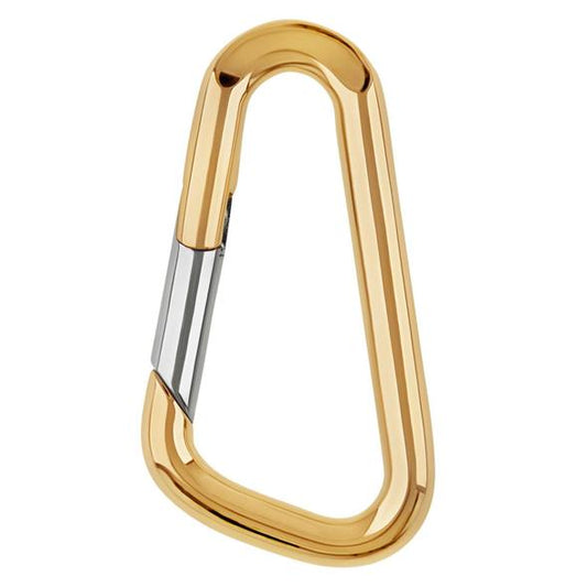 Large Yellow Gold Carabiner Hinge