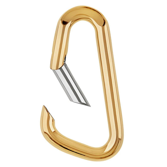 Large Yellow Gold Carabiner Hinge