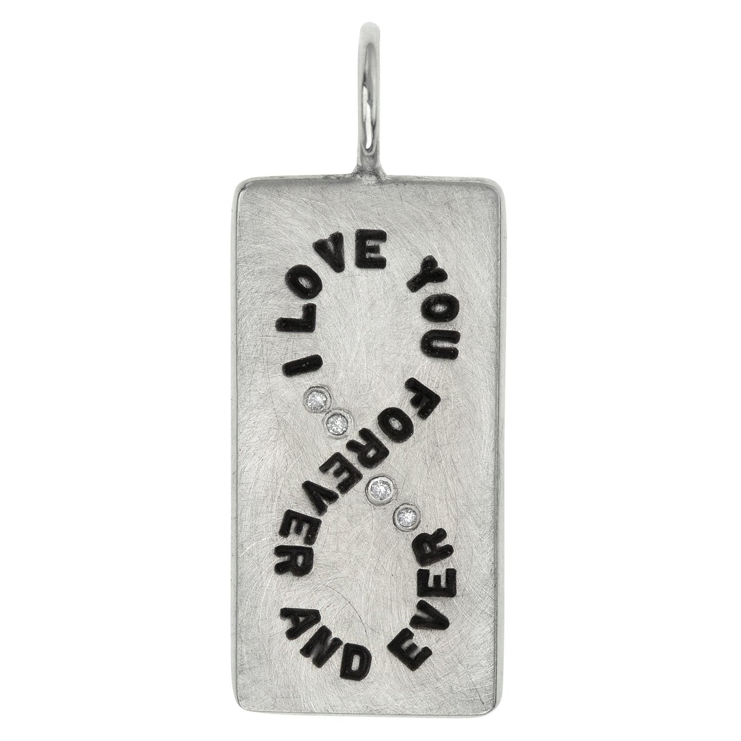sterling silver ID Tag charm