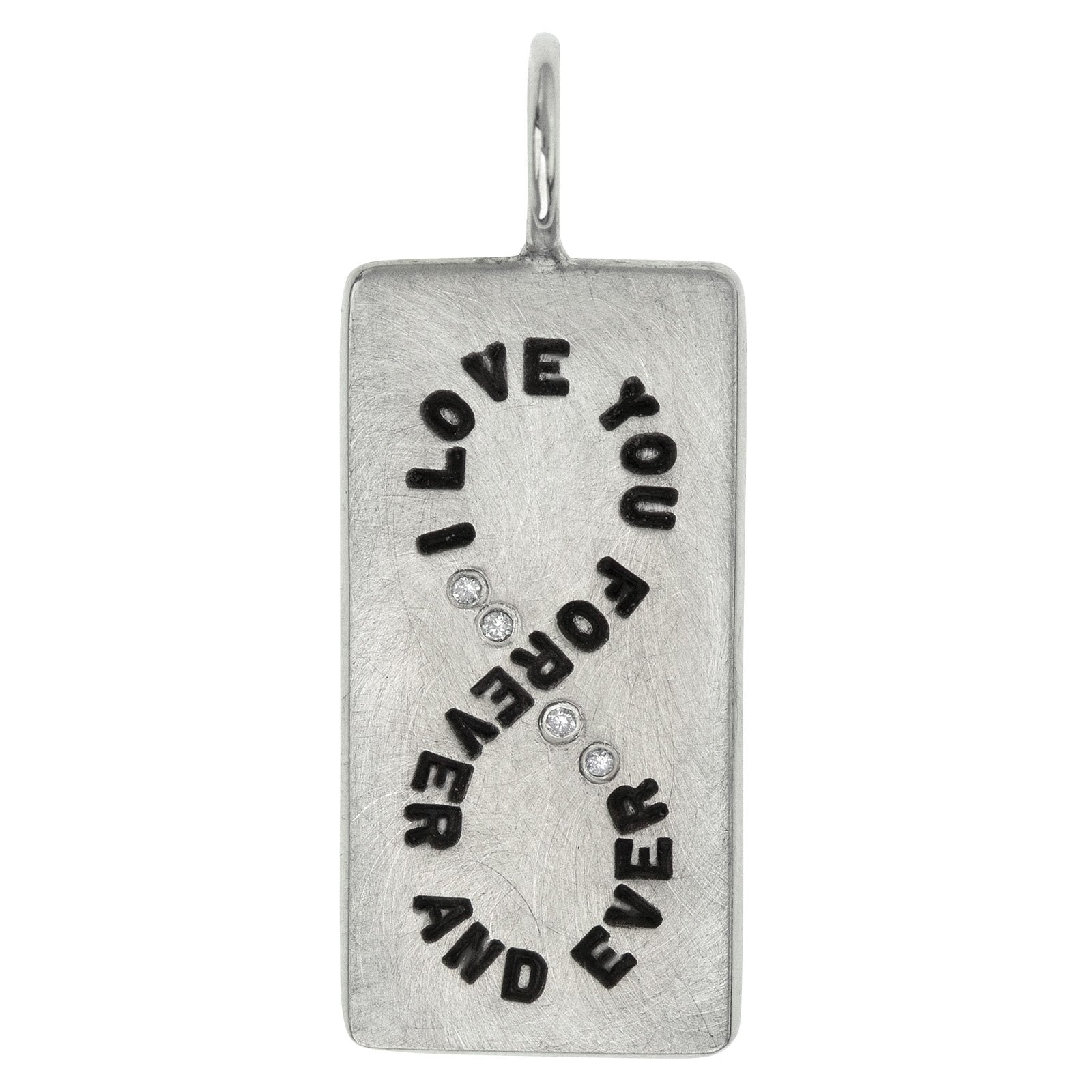 sterling silver ID Tag charm