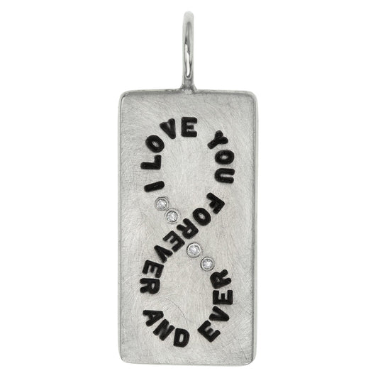 sterling silver ID Tag charm