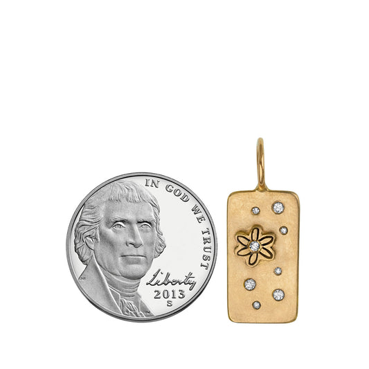 Gold Daisy ID Tag