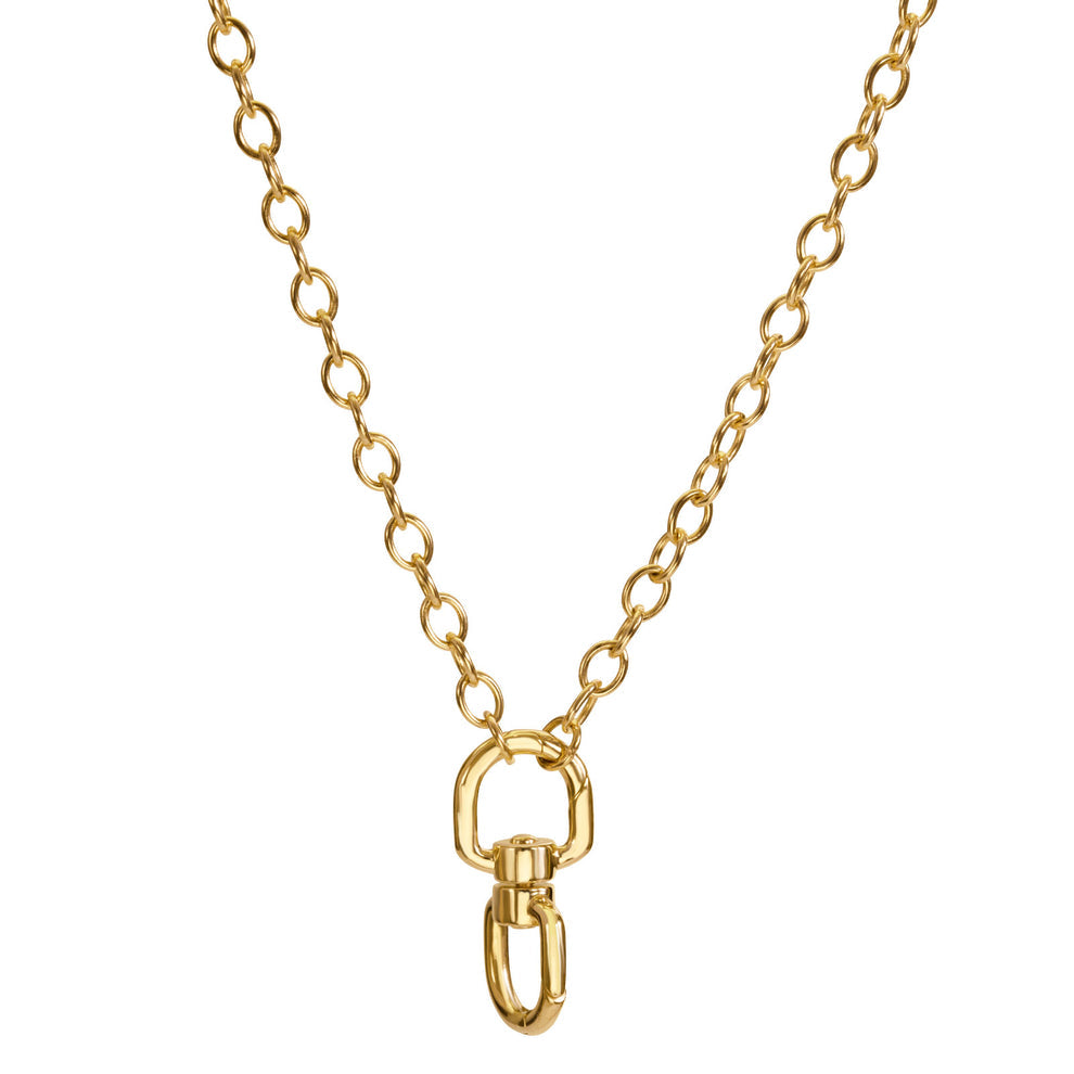 14k Yellow Gold Double Swivel Hinge