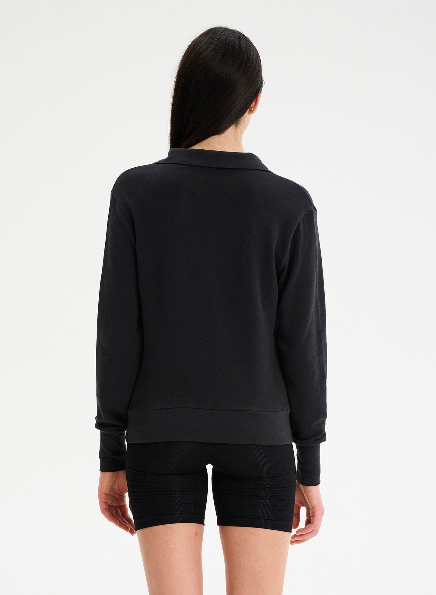 Polo Sweatshirt Kendall in Black