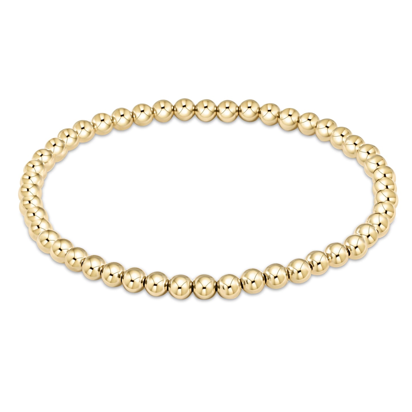 Classic Gold Bead Bracelet - 4mm