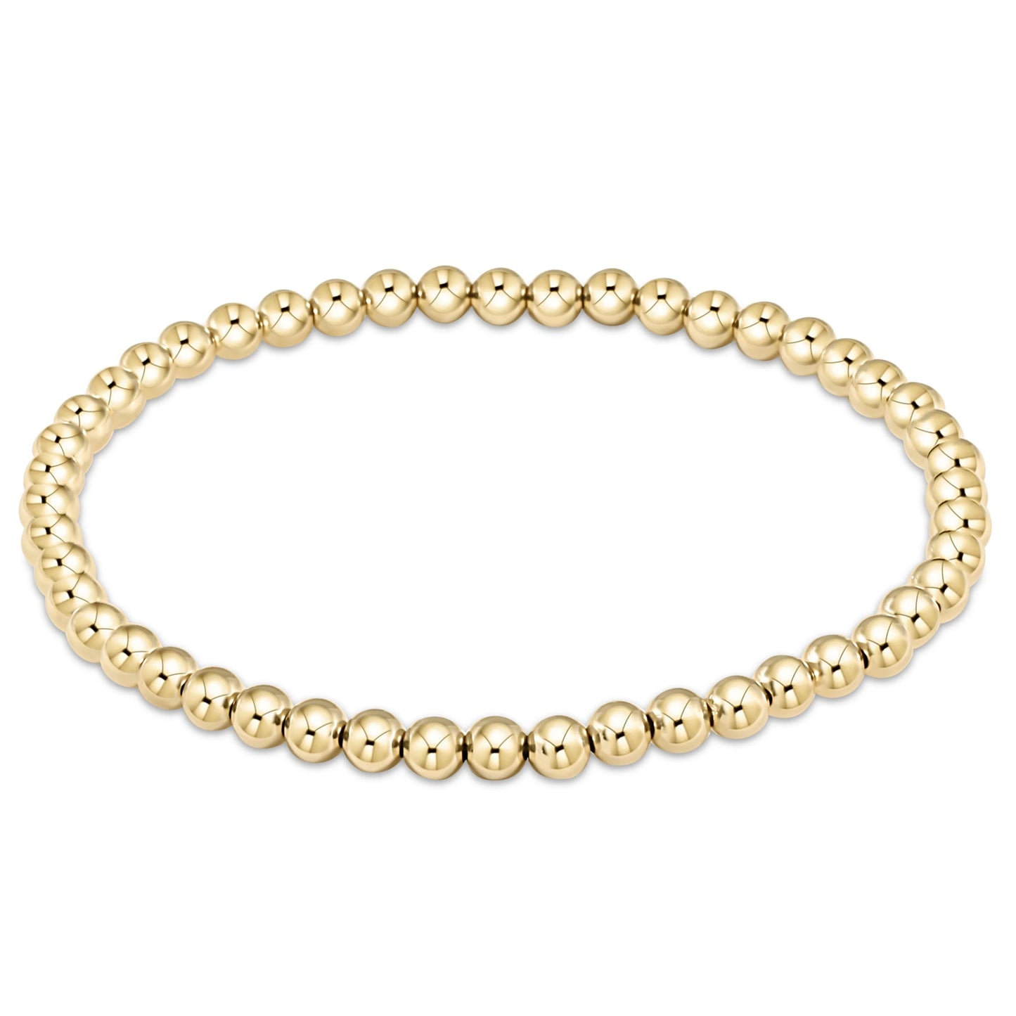 Extends - Classic Gold Bead Bracelet - 4mm