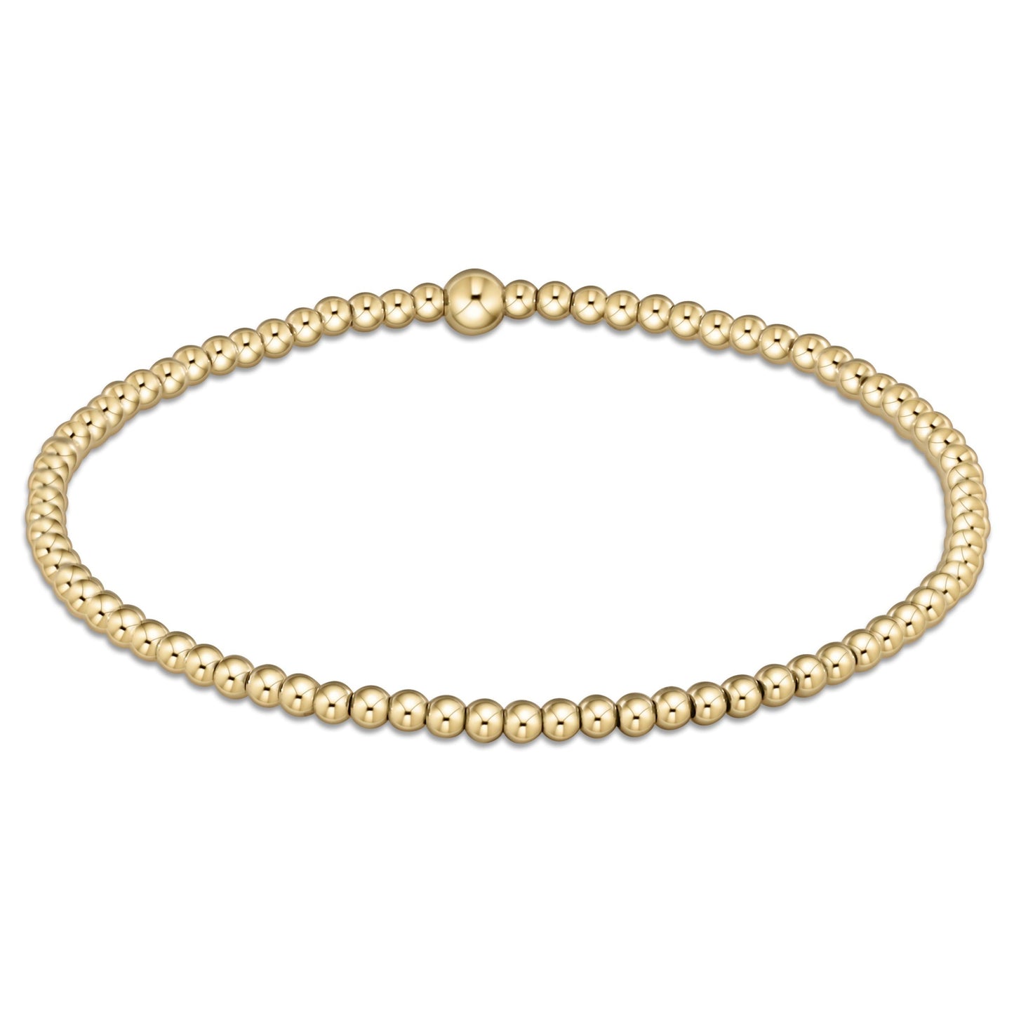 Classic Gold Bead Bracelet - 2.5mm