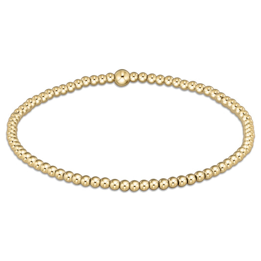 Classic Gold Bead Bracelet - 2.5mm