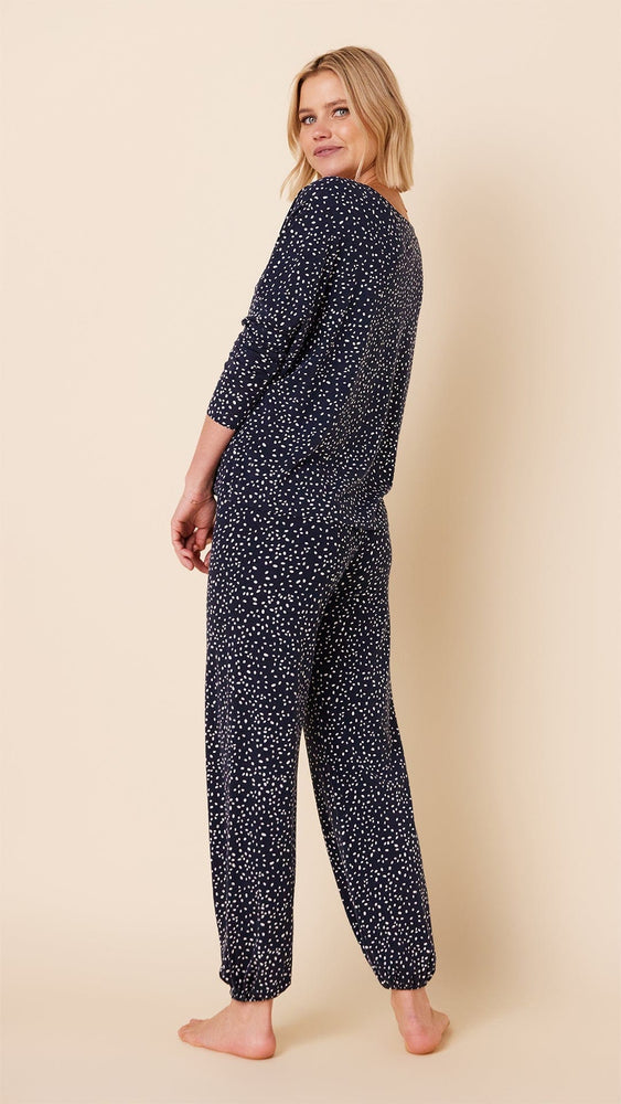 Confetti Dot Pima Knit Pullover Set