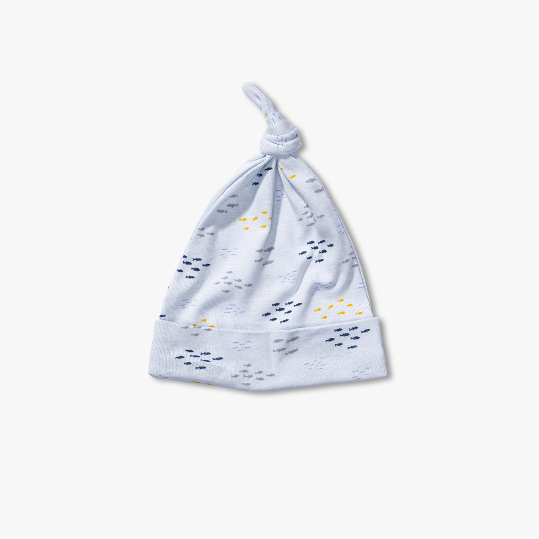 Organic Baby Hat -Sardines
