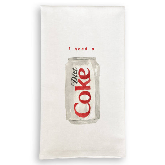 Tea Towel - I Need a Diet Coke