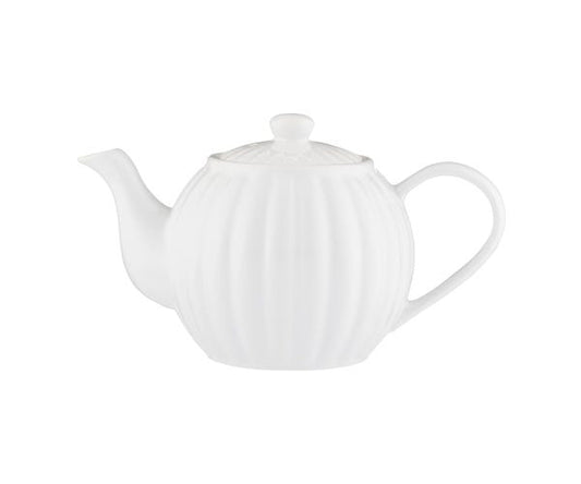 Luxe 6 Cup Teapot White