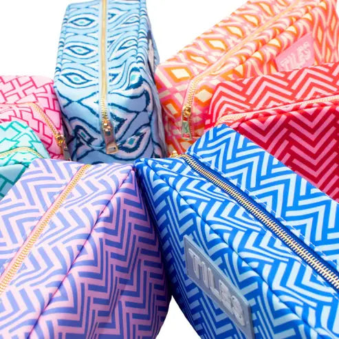 Premium Mahjong Tile Bag - IKAT-Blue