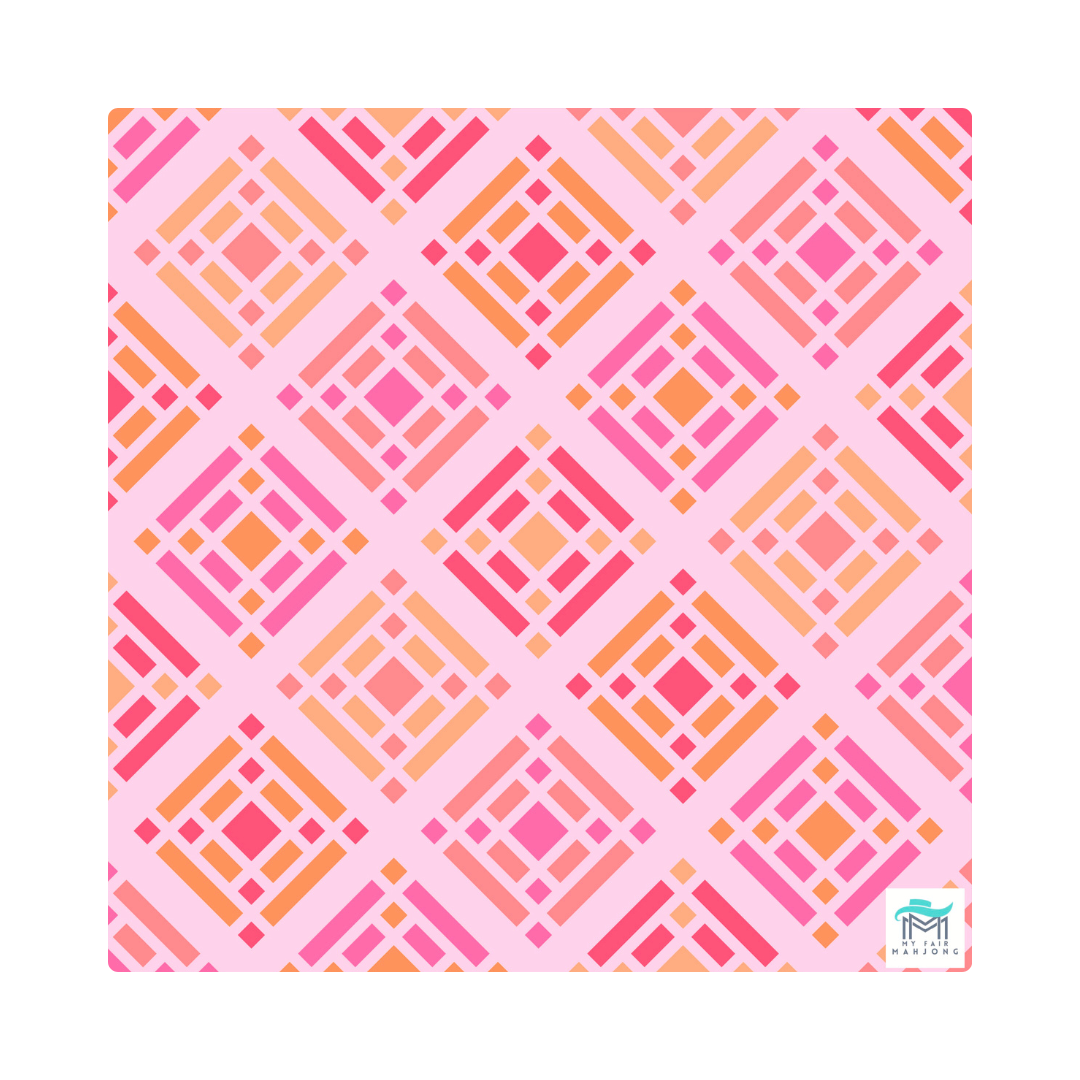 Mahjong Mat - 33" x 33"- Brightside Blue