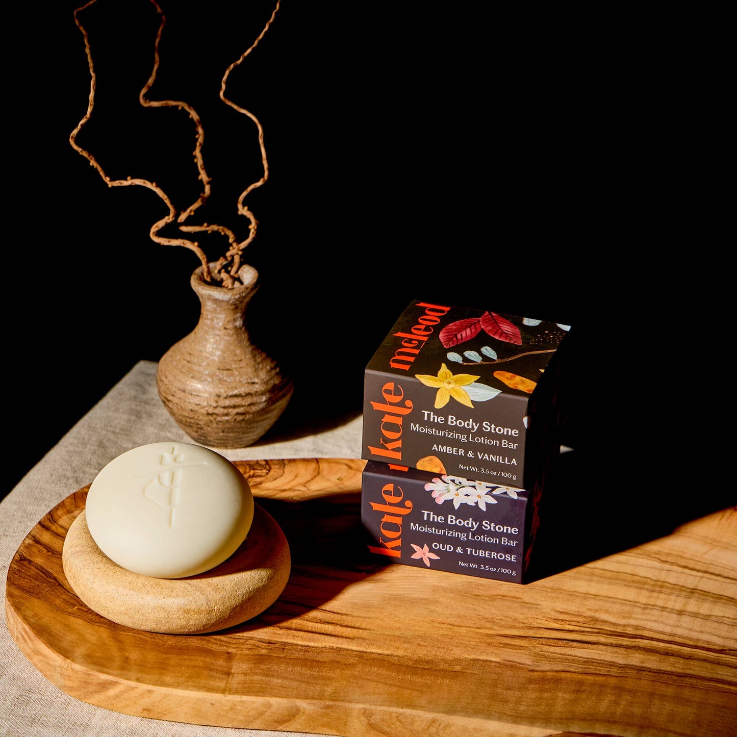 Deep Moisturizing Lotion Bar - Oud & Tuberose Body Stone