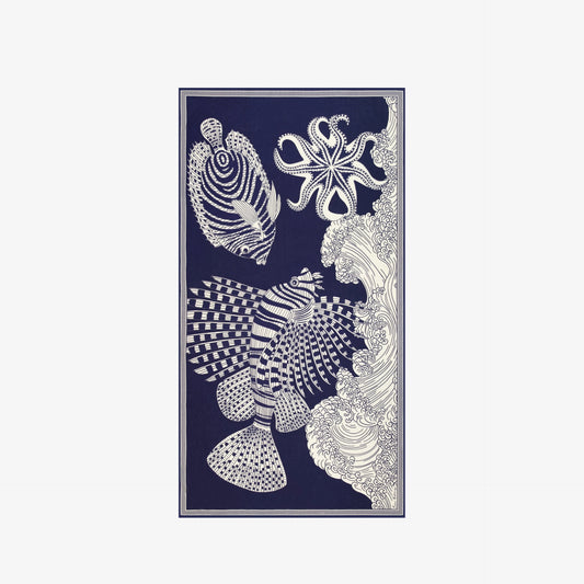 Scarf 100 -  Vague - Navy