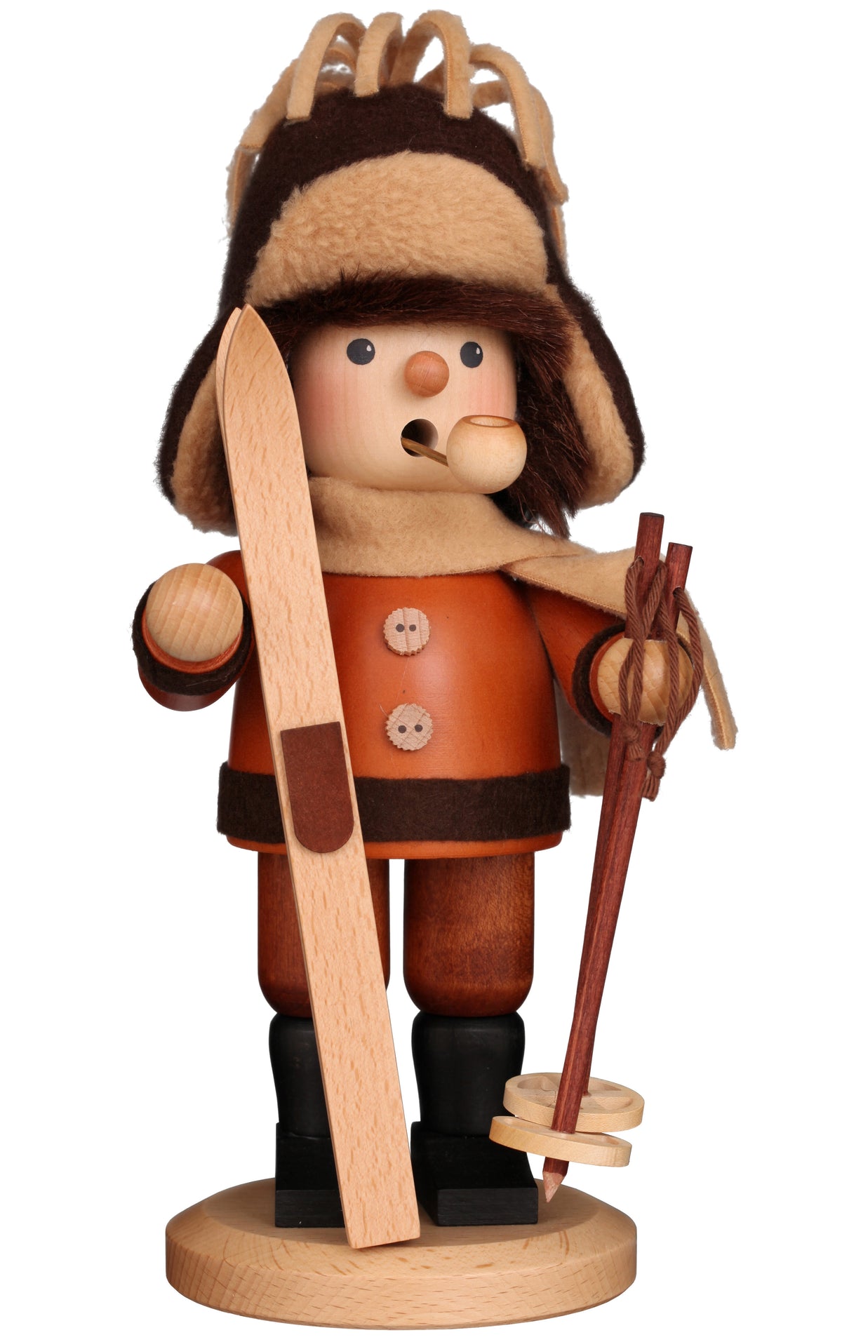 Incense Burner - Skier (Natural)