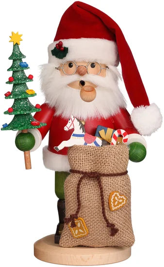 Incense Burner - Santa with Tree and a Sack of Toys