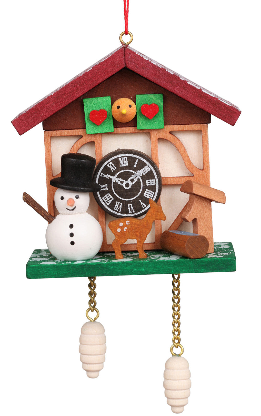 Ornament - Cuckoo Clock Snowman