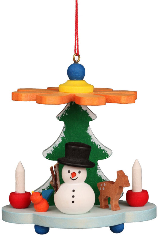 Ornament - Pyramid with Snowman